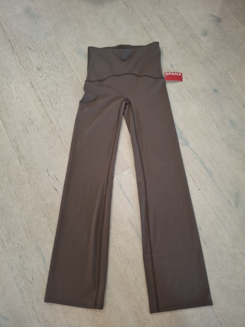 Spanx Booty Boost Flare Olive Green Leggings